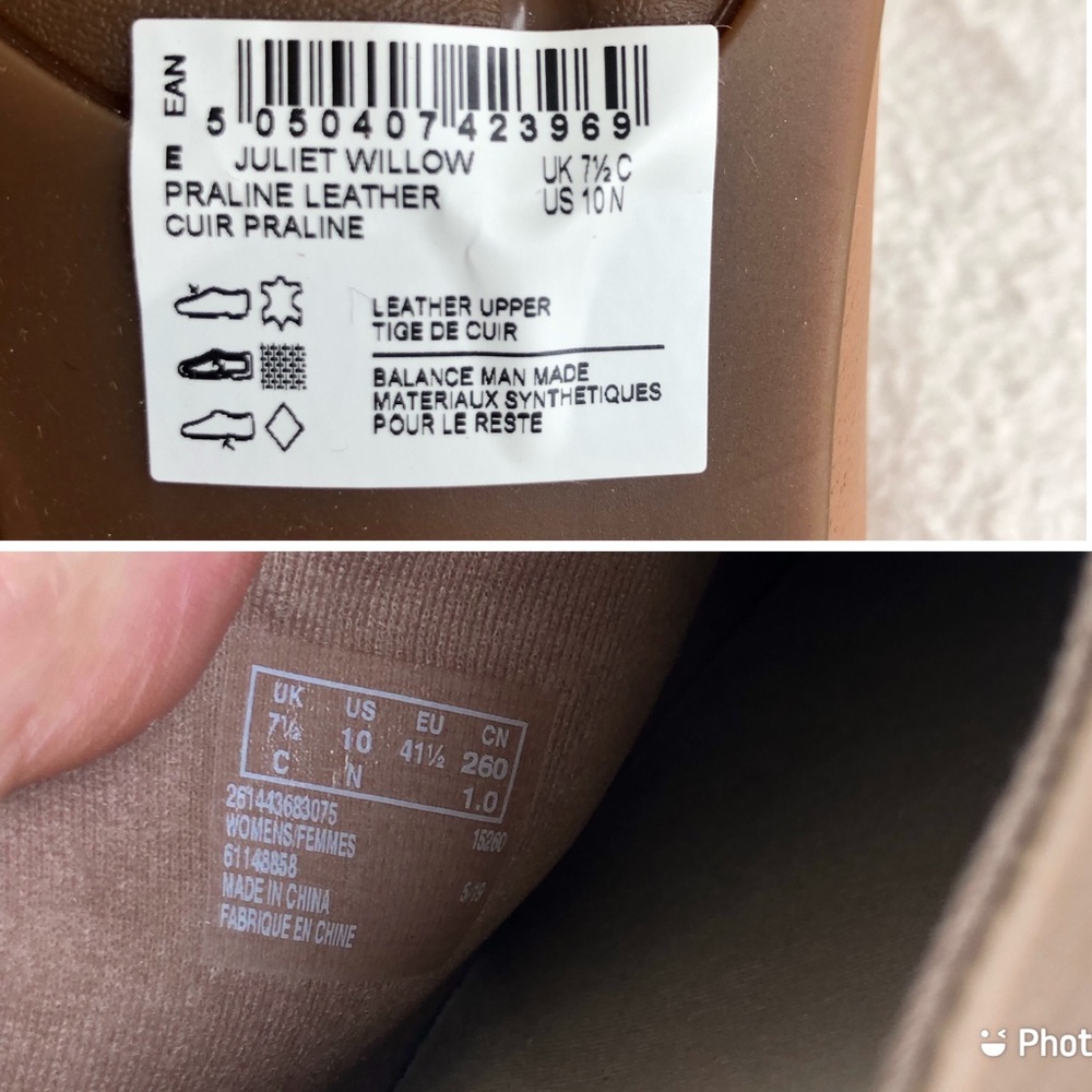 Clarks Juliet Willow Women’s Leather Mule in Color Praline, size US 10 Narrow - Picture 16 of 16